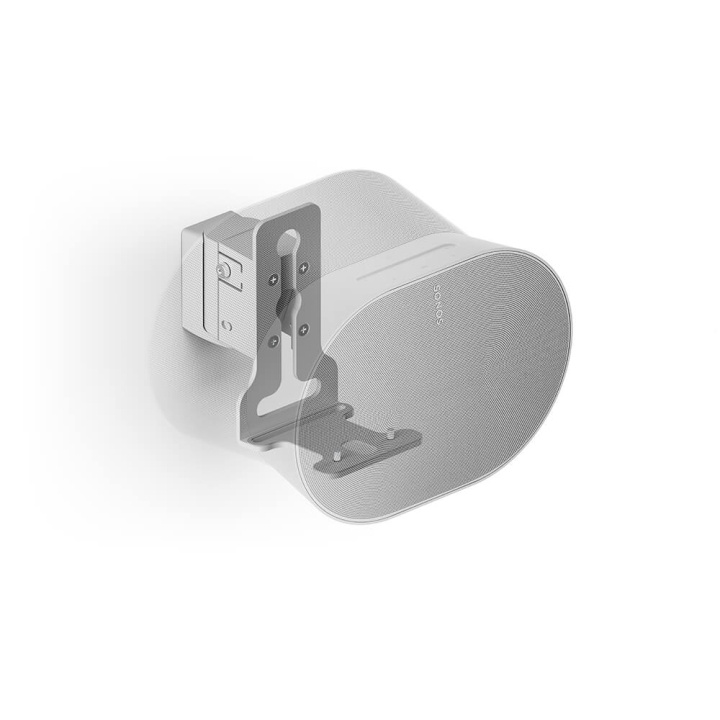 FLEXSON Wall Mount for Sonos ERA300 Single White ryhmässä KODINELEKTRONIIKKA / Ääni & Kuva / Kaiuttimet & Tarvikkeet / Kaiutinkiinnikkeet @ TP E-commerce Nordic AB (C28554)