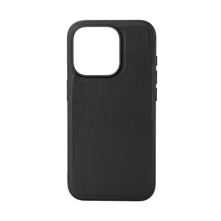BUFFALO Backcover Leather MagSerie iPhone 15 Pro Black ryhmässä ÄLYPUHELIMET JA TABLETIT / Puhelimen suojakotelo / Apple / iPhone 15 @ TP E-commerce Nordic AB (C28561)