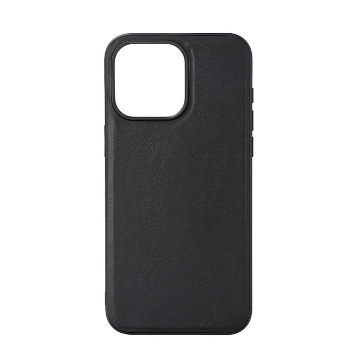 BUFFALO Backcover Leather MagSerie iPhone 15 Pro Max Black ryhmässä ÄLYPUHELIMET JA TABLETIT / Puhelimen suojakotelo / Apple / iPhone 15 @ TP E-commerce Nordic AB (C28562)