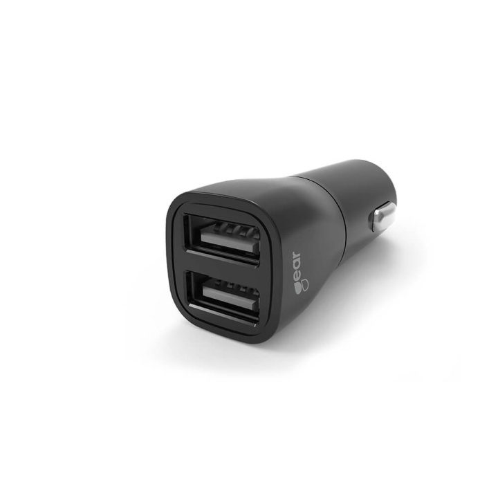 Gear Laddare 12/24V 2xUSB-A 3,4A Svart ryhmässä TIETOKOONET & TARVIKKEET / Kannettavat tietokoneet & tarvikkeet / Laturi / Autolaturi @ TP E-commerce Nordic AB (C28610)