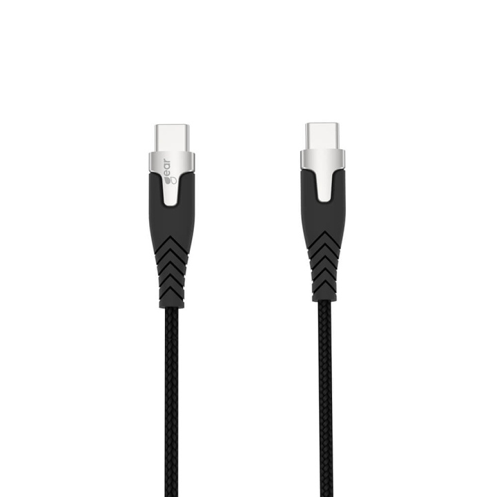 Gear Laddkabel PRO USB-C till USB-C 2.0 1.5m Svart Kevlarkabel med Metallkopplingar ryhmässä ÄLYPUHELIMET JA TABLETIT / Laturit & Kaapelit / Kaapelit / Tyyppi C -kaapelit @ TP E-commerce Nordic AB (C28627)