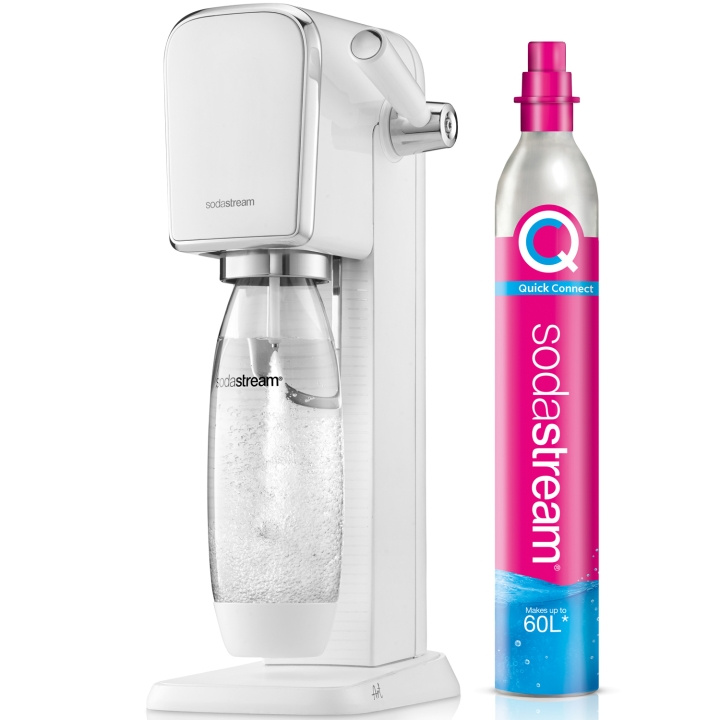 SodaStream Kolsyremaskin ART White ryhmässä KOTI, TALOUS JA PUUTARHA / Kodinkoneet / Vesi ja mehu / Hiilihapotuslaitteet / Hiilihapotuslaitteet @ TP E-commerce Nordic AB (C28645)