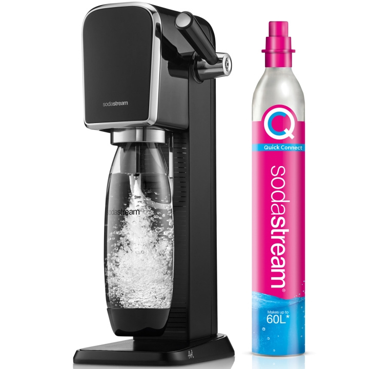 SodaStream Kolsyremaskin ART Black ryhmässä KOTI, TALOUS JA PUUTARHA / Kodinkoneet / Vesi ja mehu / Hiilihapotuslaitteet / Hiilihapotuslaitteet @ TP E-commerce Nordic AB (C28646)