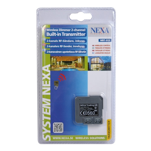 nexa WBT-912 2-kanals infälld sänd ryhmässä KOTI, TALOUS JA PUUTARHA / Älykodit / Älykodin järjestelmät @ TP E-commerce Nordic AB (C28684)