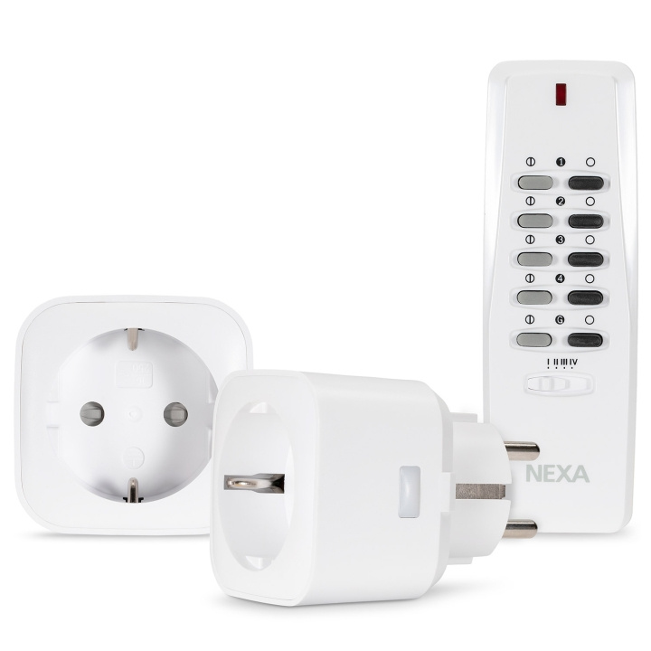 nexa MYCR-2 Plug-in set PÅ/AV x 2 ryhmässä KOTI, TALOUS JA PUUTARHA / Älykodit / Smart plugs @ TP E-commerce Nordic AB (C28693)