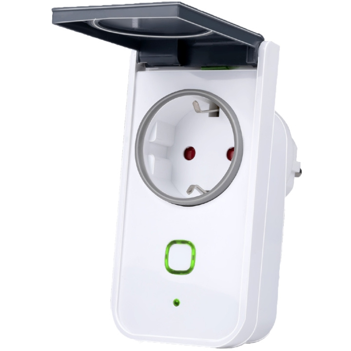 Alpina WiFi Outdoor Smart Plug 3680W + energiamittaus ryhmässä KOTI, TALOUS JA PUUTARHA / Älykodit / Smart plugs @ TP E-commerce Nordic AB (C28736)