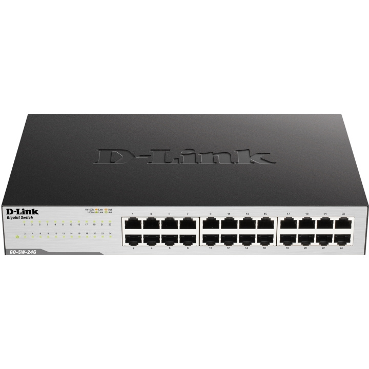 D-Link GO-SW-24G 24-Port Gigabit Easy Desktop Switch ryhmässä TIETOKOONET & TARVIKKEET / Verkko / Kytkimet @ TP E-commerce Nordic AB (C28776)