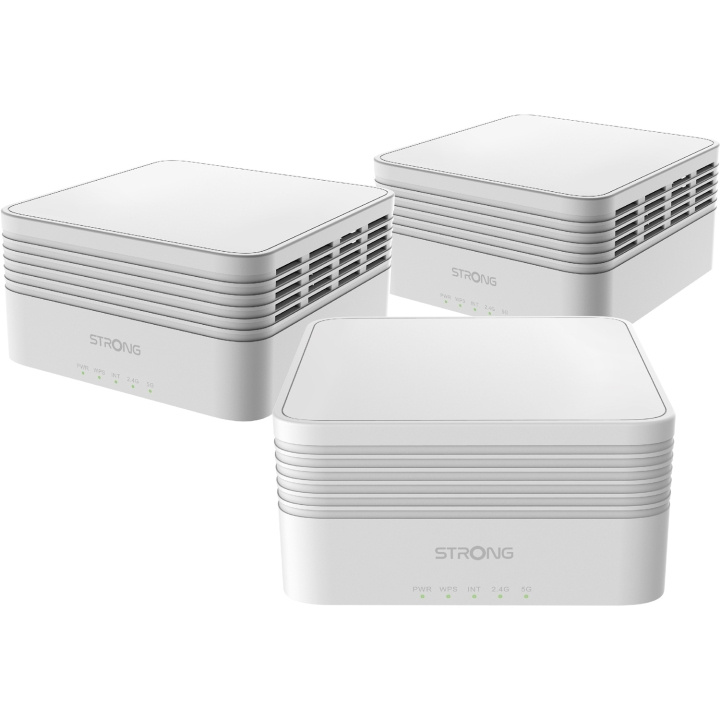 Strong Atria WiFi 6 Mesh AX3000 Home kit 3-pack ryhmässä TIETOKOONET & TARVIKKEET / Verkko / Wifi-vahvistimet @ TP E-commerce Nordic AB (C28856)