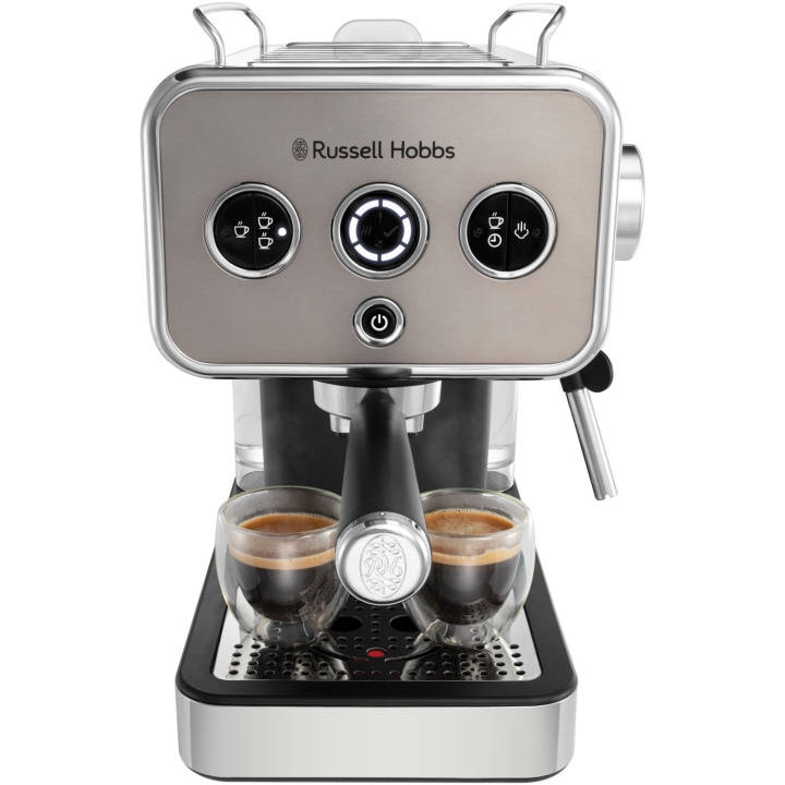Russell Hobbs Espressomaskin Distinctions Espresso Machine Titanium 26452-56 ryhmässä KOTI, TALOUS JA PUUTARHA / Kodinkoneet / Kahvikoneet ja tarvikkeet / Espressokoneet @ TP E-commerce Nordic AB (C28860)