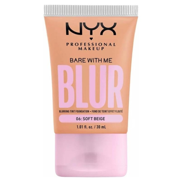 NYX PROF. MAKEUP Bare With Me Blur Tint Foundation 30ml 06 Soft Beige ryhmässä KAUNEUS JA TERVEYS / Meikit / Meikit Kasvot / Meikkivoide @ TP E-commerce Nordic AB (C28985)