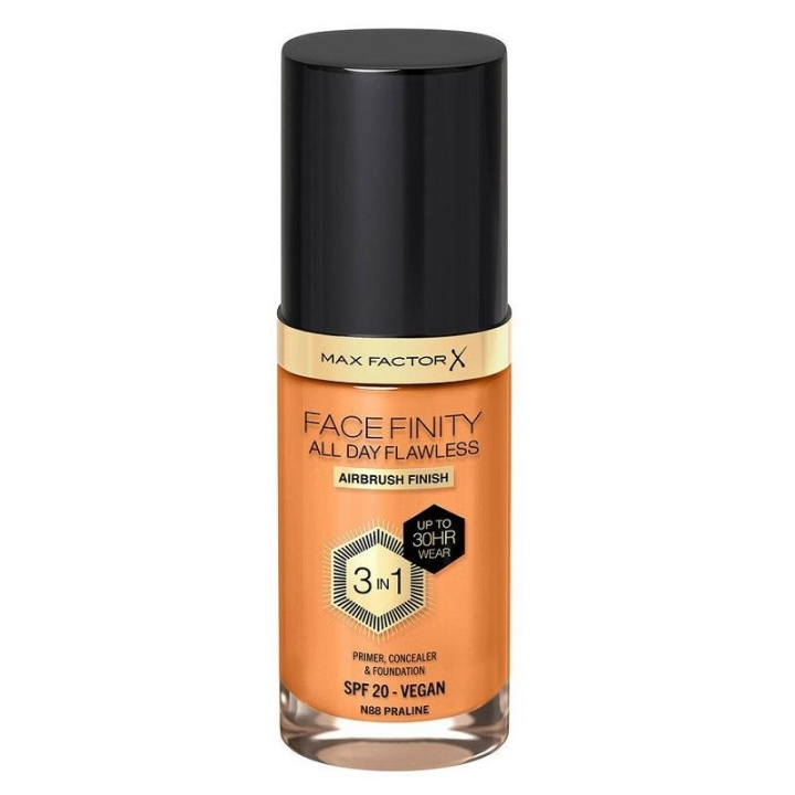 Max Factor Facefinity 3 In 1 Foundation 88 Praline ryhmässä KAUNEUS JA TERVEYS / Meikit / Meikit Kasvot / Meikkivoide @ TP E-commerce Nordic AB (C29102)