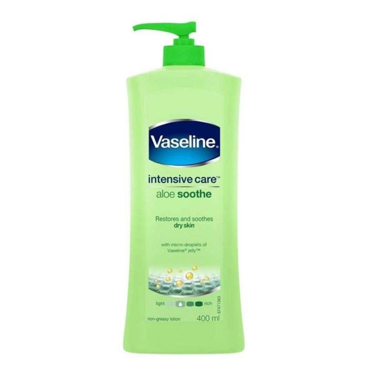 Vaseline Intensive Care Aloe Soothe 400ml ryhmässä KAUNEUS JA TERVEYS / Ihonhoito / Kehon hoito / Vartalovoide @ TP E-commerce Nordic AB (C29168)