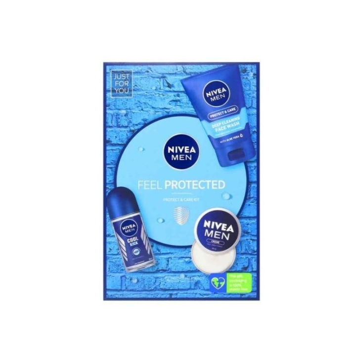 Nivea Men Protect And Care Gift Set 3 Pieces ryhmässä KAUNEUS JA TERVEYS / Ihonhoito / Kasvot / Päivävoide @ TP E-commerce Nordic AB (C29206)