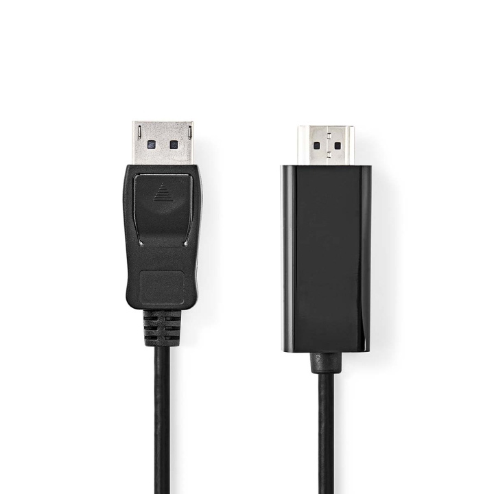 Nedis DisplayPort kaapeli | DisplayPort uros | HDMI™ liitin | 4K@30Hz | Niklattu | 3.00 m | Pyöreä | PVC | Musta | Laatikko ryhmässä TIETOKOONET & TARVIKKEET / Kaapelit & Sovittimet / DisplayPort / Kaapelit @ TP E-commerce Nordic AB (C29287)