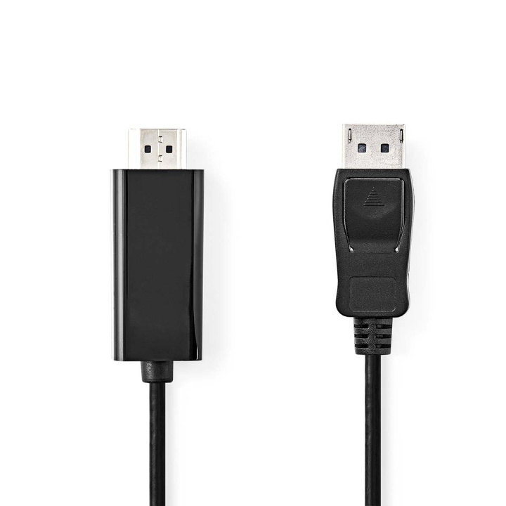 Nedis DisplayPort kaapeli | DisplayPort uros | HDMI™ liitin | 1080p | Niklattu | 1.00 m | Pyöreä | PVC | Musta | Label ryhmässä TIETOKOONET & TARVIKKEET / Kaapelit & Sovittimet / DVI / Kaapelit @ TP E-commerce Nordic AB (C29307)