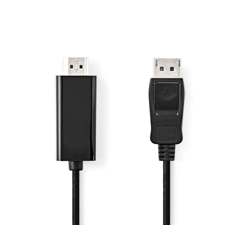Nedis DisplayPort kaapeli | DisplayPort uros | HDMI™ liitin | 1080p | Niklattu | 2.00 m | Pyöreä | PVC | Musta | Label ryhmässä TIETOKOONET & TARVIKKEET / Kaapelit & Sovittimet / DisplayPort / Kaapelit @ TP E-commerce Nordic AB (C29308)