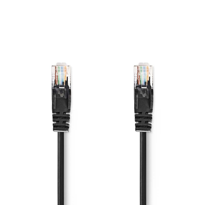 Nedis CAT5e verkkokaapeli | U/UTP | RJ45 uros | RJ45 uros | 3.00 m | Pyöreä | PVC | Musta | Label ryhmässä TIETOKOONET & TARVIKKEET / Kaapelit & Sovittimet / Verkko / Cat5e @ TP E-commerce Nordic AB (C29318)