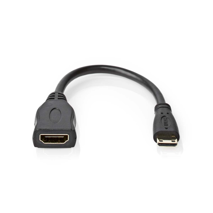 Nedis High Speed ​​HDMI ™ Kaapeli Ethernet | HDMI™ Mini | HDMI™ Ulostulo | 4K@30Hz | 10.2 Gbps | 0.20 m | Pyöreä | PVC | Musta | Laatikko ryhmässä KODINELEKTRONIIKKA / Kaapelit & Sovittimet / HDMI / Sovittimet @ TP E-commerce Nordic AB (C29426)