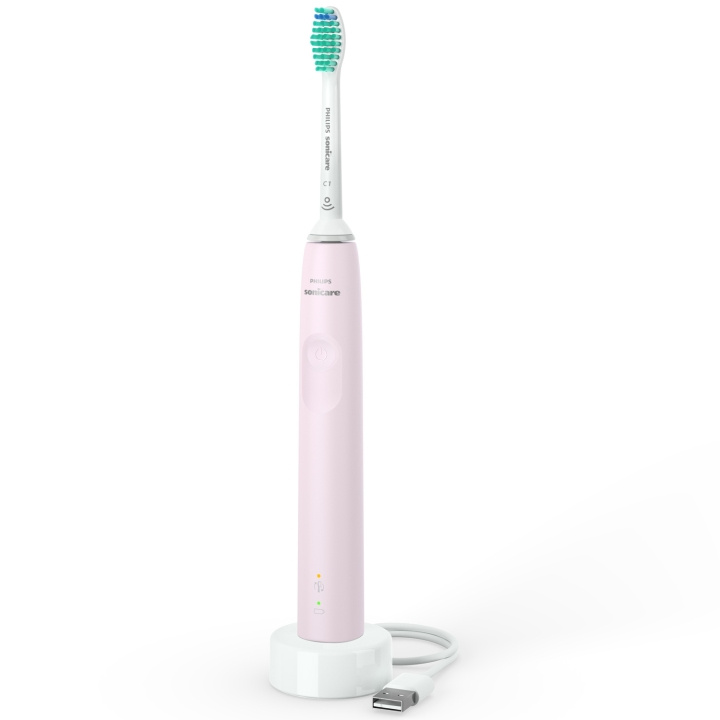Philips Eltandborste Rosa + resefodral HX3673/11 ryhmässä KAUNEUS JA TERVEYS / Suunhoito / Sähköhammasharjat @ TP E-commerce Nordic AB (C29511)