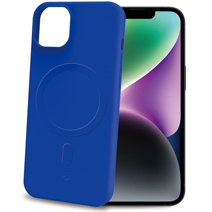 Celly Cromomag Soft rubber case MagSafe iPhone 15 Blå ryhmässä ÄLYPUHELIMET JA TABLETIT / Puhelimen suojakotelo / Apple / iPhone 15 @ TP E-commerce Nordic AB (C29518)