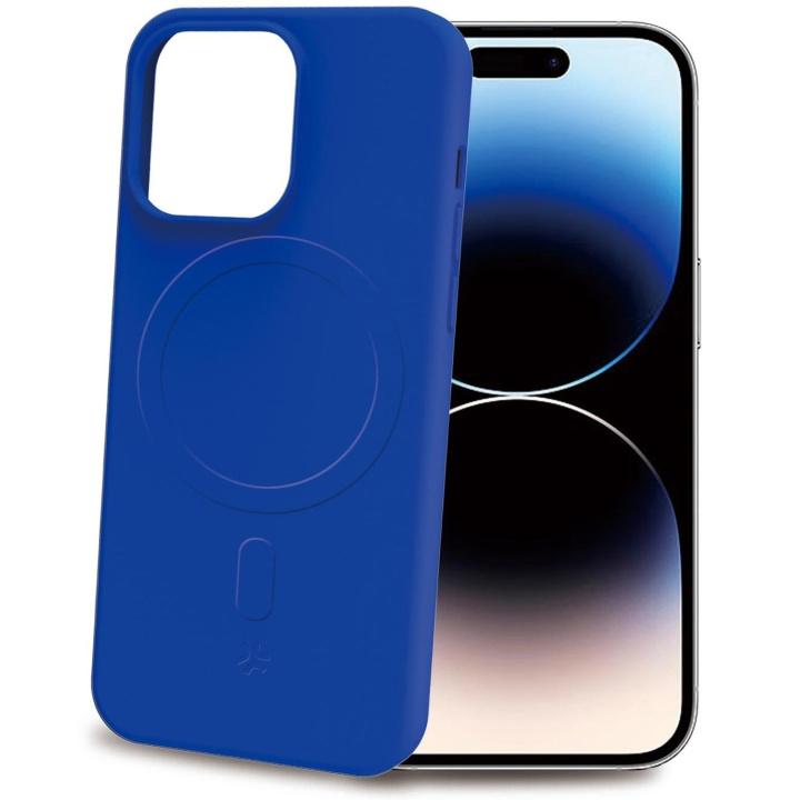 Celly Cromomag Soft rubber case MagSafe iPhone 15 Pro Blå ryhmässä ÄLYPUHELIMET JA TABLETIT / Puhelimen suojakotelo / Apple / iPhone 15 @ TP E-commerce Nordic AB (C29519)