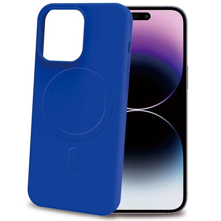 Celly Cromomag Soft rubber case MagSafe iPhone 15 Pro Max Blå ryhmässä ÄLYPUHELIMET JA TABLETIT / Puhelimen suojakotelo / Apple / iPhone 15 @ TP E-commerce Nordic AB (C29521)