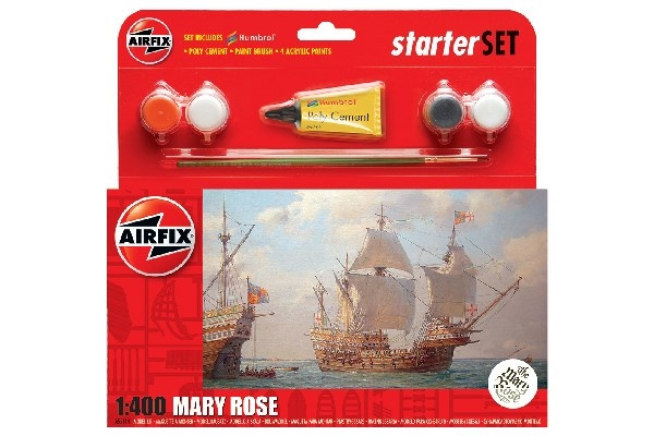AIRFIX Small Starter Set 1:43 Mary Rose, new ryhmässä URHEILU, VAPAA-AIKA JA HARRASTUS / Harrastus / Muovimallit / Alukset @ TP E-commerce Nordic AB (C29546)