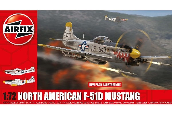 AIRFIX North American F-51D Mustang ryhmässä URHEILU, VAPAA-AIKA JA HARRASTUS / Harrastus / Muovimallit / Lentokoneet/Helikopterit @ TP E-commerce Nordic AB (C29547)