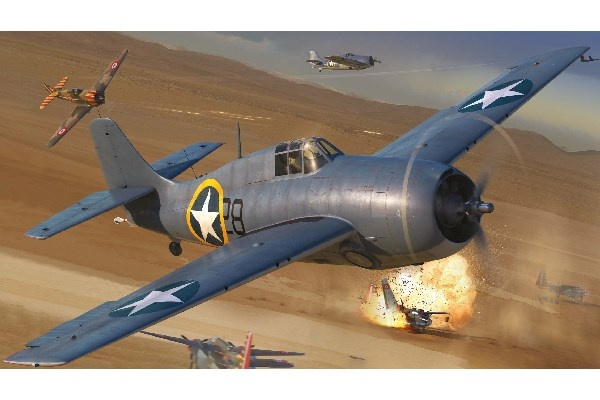 AIRFIX Grumman F4F-4 Wildcat ryhmässä URHEILU, VAPAA-AIKA JA HARRASTUS / Harrastus / Muovimallit / Lentokoneet/Helikopterit @ TP E-commerce Nordic AB (C29548)