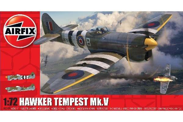 AIRFIX Hawker Tempest Mk.V ryhmässä URHEILU, VAPAA-AIKA JA HARRASTUS / Harrastus / Muovimallit / Lentokoneet/Helikopterit @ TP E-commerce Nordic AB (C29550)