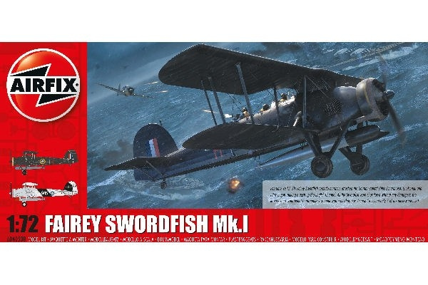 AIRFIX Fairey Swordfish Mk.I ryhmässä URHEILU, VAPAA-AIKA JA HARRASTUS / Harrastus / Muovimallit / Lentokoneet/Helikopterit @ TP E-commerce Nordic AB (C29553)