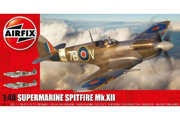 AIRFIX Supermarine Spitfire Mk.XII ryhmässä URHEILU, VAPAA-AIKA JA HARRASTUS / Harrastus / Muovimallit / Lentokoneet/Helikopterit @ TP E-commerce Nordic AB (C29560)