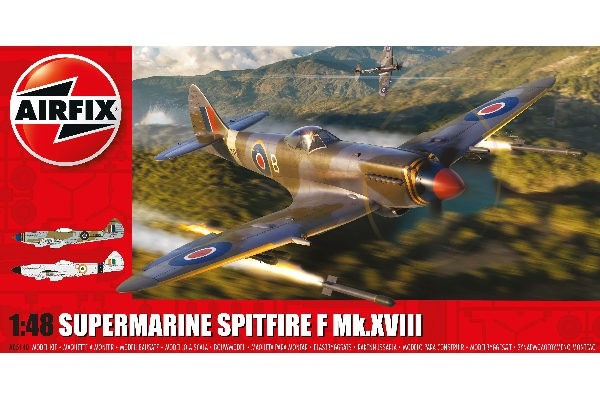 AIRFIX Supermarine Spitfire F Mk.XVIII ryhmässä URHEILU, VAPAA-AIKA JA HARRASTUS / Harrastus / Muovimallit / Lentokoneet/Helikopterit @ TP E-commerce Nordic AB (C29562)