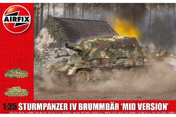 AIRFIX Sturmpanzer IV Brummbar (Mid Version) ryhmässä URHEILU, VAPAA-AIKA JA HARRASTUS / Harrastus / Muovimallit / Sotilasajoneuvot (maa) @ TP E-commerce Nordic AB (C29567)