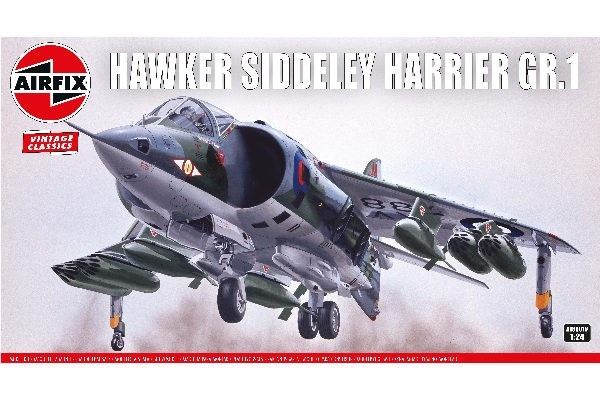 AIRFIX Hawker Siddeley Harrier GR.1 ryhmässä URHEILU, VAPAA-AIKA JA HARRASTUS / Harrastus / Muovimallit / Lentokoneet/Helikopterit @ TP E-commerce Nordic AB (C29576)