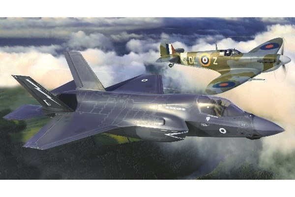 AIRFIX \'Then and Now\' Spitfire Mk.Vc & F-35B Lightning II ryhmässä URHEILU, VAPAA-AIKA JA HARRASTUS / Harrastus / Muovimallit / Lentokoneet/Helikopterit @ TP E-commerce Nordic AB (C29616)