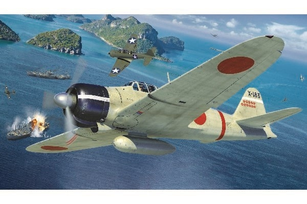 AIRFIX Mitsubishi A6M2b Zero ryhmässä URHEILU, VAPAA-AIKA JA HARRASTUS / Harrastus / Muovimallit / Lentokoneet/Helikopterit @ TP E-commerce Nordic AB (C29619)