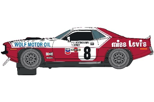 Scalextric Chrysler Hemicuda - 24 tuntia Spassa 1973 - Bertincham ryhmässä LELUT, TUOTTEET LAPSILLE JA VAUVOILLE / Radio-ohjattava / Autoradat / Autot @ TP E-commerce Nordic AB (C29640)