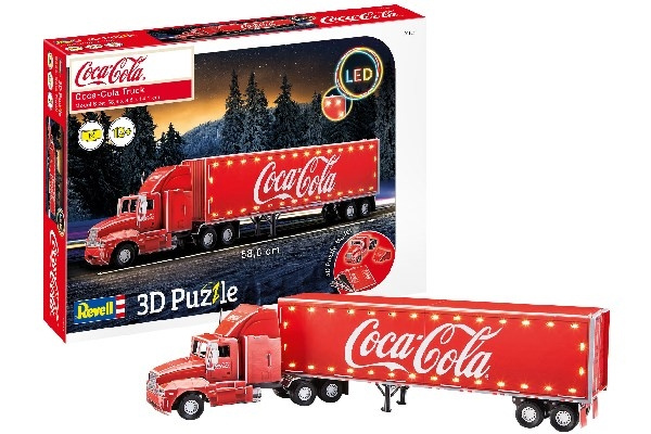 Revell 3D Puzzle Coca-Cola Truck LED ryhmässä URHEILU, VAPAA-AIKA JA HARRASTUS / Harrastus / Muovimallit / Autot @ TP E-commerce Nordic AB (C29842)