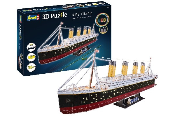 Revell 3D Puzzle RMS Titanic LED ryhmässä URHEILU, VAPAA-AIKA JA HARRASTUS / Harrastus / Muovimallit / Sekalaiset @ TP E-commerce Nordic AB (C29843)