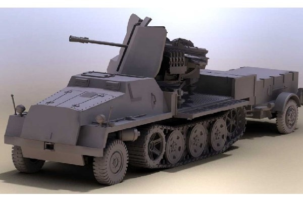 Revell sWs with 3.7cm Flak 43 & Ammunition Trailer ryhmässä URHEILU, VAPAA-AIKA JA HARRASTUS / Harrastus / Muovimallit / Sotilasajoneuvot (maa) @ TP E-commerce Nordic AB (C29881)