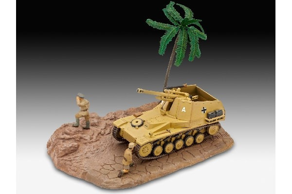 Revell First Diorama Set - Sd.Kfz. 124 Wespe 1:76 ryhmässä URHEILU, VAPAA-AIKA JA HARRASTUS / Harrastus / Muovimallit / Sotilasajoneuvot (maa) @ TP E-commerce Nordic AB (C29888)