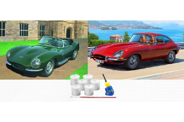 Revell Gift Set Jaguar 100th Anniversary ryhmässä URHEILU, VAPAA-AIKA JA HARRASTUS / Harrastus / Muovimallit / Autot @ TP E-commerce Nordic AB (C29943)