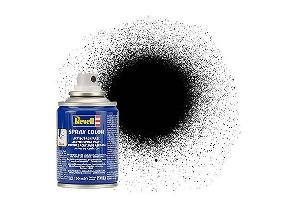 Revell Spray black silk 100 ml. ryhmässä URHEILU, VAPAA-AIKA JA HARRASTUS / Harrastus / Harrastemaalit / Revell / Spray-maali @ TP E-commerce Nordic AB (C30077)