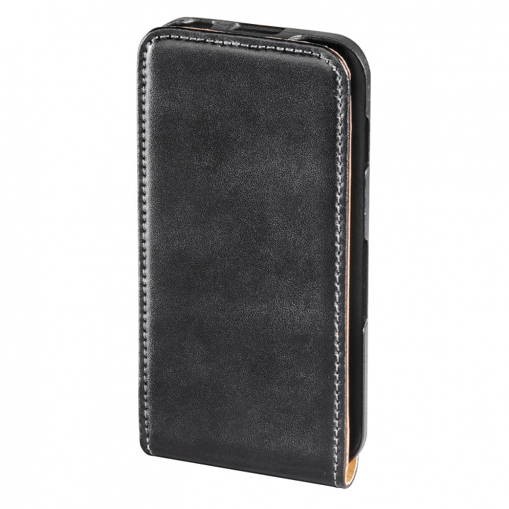 Hama Mobilväska Sams Gal. Ace flip-front svart läder ryhmässä ÄLYPUHELIMET JA TABLETIT / Puhelimen suojakotelo / Samsung @ TP E-commerce Nordic AB (C30195)