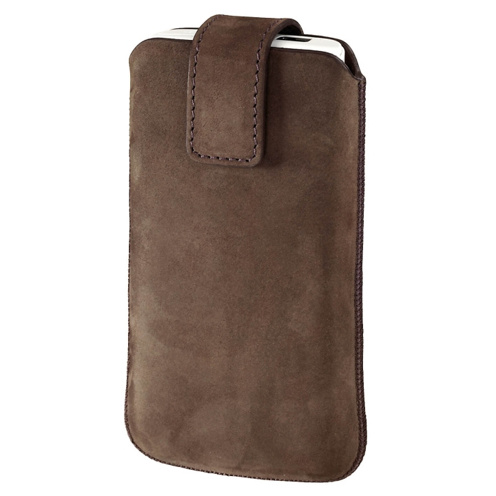 Hama Mobilväska Sleeve Universal Mörkbrun ryhmässä ÄLYPUHELIMET JA TABLETIT / Puhelimen suojakotelo / Universal Suoja / Kotelo @ TP E-commerce Nordic AB (C30197)