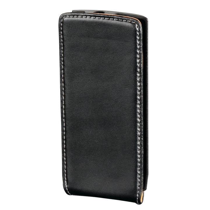 Hama Mobilväska Flip-Front Samsung WaveII Läder Svart ryhmässä ÄLYPUHELIMET JA TABLETIT / Puhelimen suojakotelo / Samsung @ TP E-commerce Nordic AB (C30203)