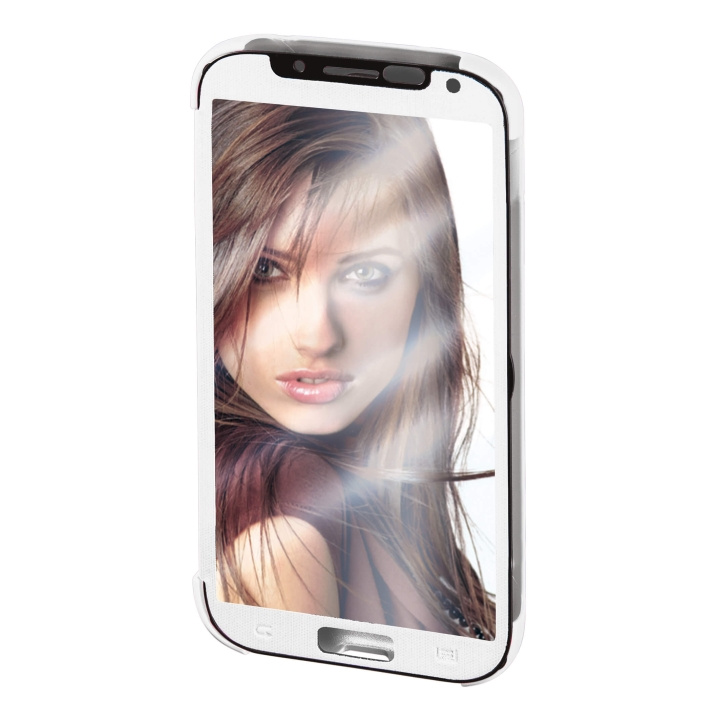 Hama Mobilväska Mirror Samsung S5 Vit ryhmässä ÄLYPUHELIMET JA TABLETIT / Puhelimen suojakotelo / Samsung @ TP E-commerce Nordic AB (C30210)