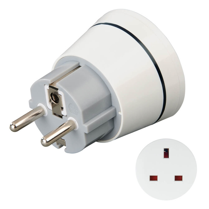 HAMA Traveladapter Type G UK-EU ryhmässä KOTI, TALOUS JA PUUTARHA / Sähkö & Valaistus / Matkasovittimet @ TP E-commerce Nordic AB (C30232)