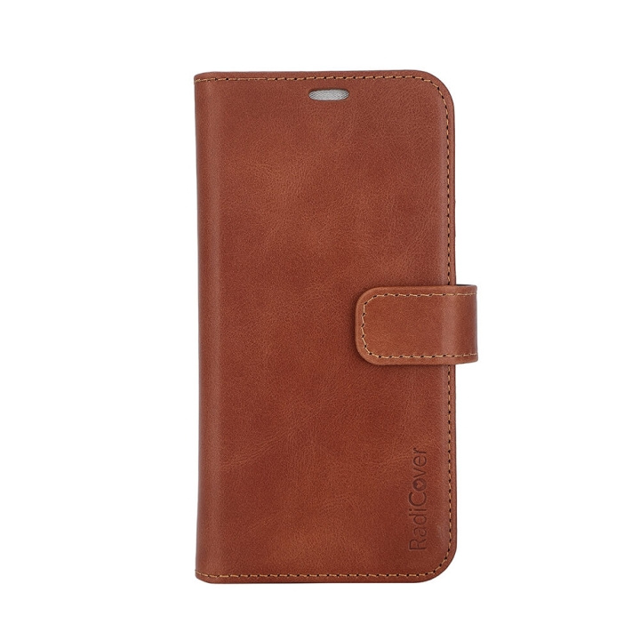 RADICOVER 2in1 Anti Radiation RFID 3 card MagS iPhone 15 Brown Leather ryhmässä ÄLYPUHELIMET JA TABLETIT / Puhelimen suojakotelo / Apple / iPhone 15 @ TP E-commerce Nordic AB (C30268)